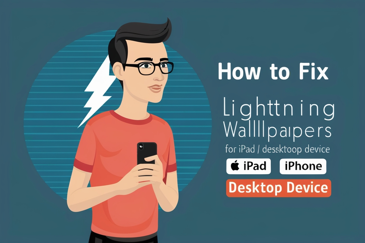 Ipad Iphone デスクトップデバイスの稲妻の壁紙を修正する方法