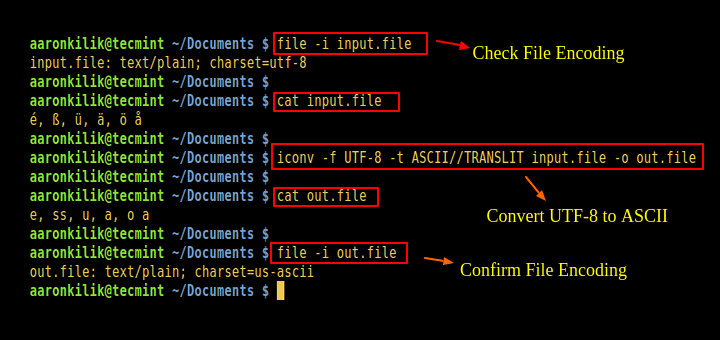 Linux でファイルを UTF-8 エンコーディングに変換する方法