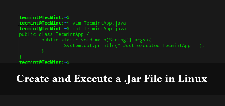 Linux ターミナルで .Jar ファイルを作成して実行する方法