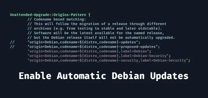 Debian でセキュリティ更新を自動的に更新する方法