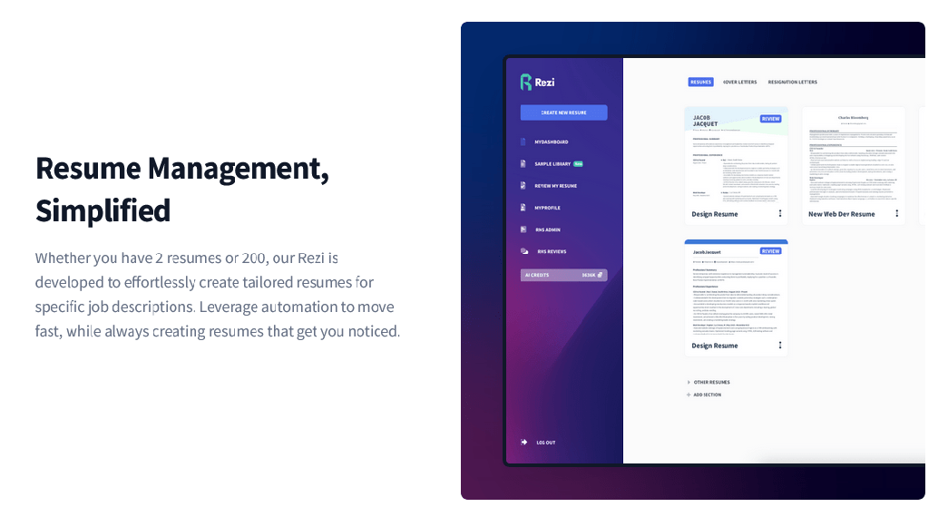 現代の履歴書作成における AI の役割: Rezi の考察